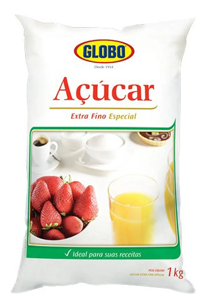 Açúcar Extra Fino Globo - 1kg