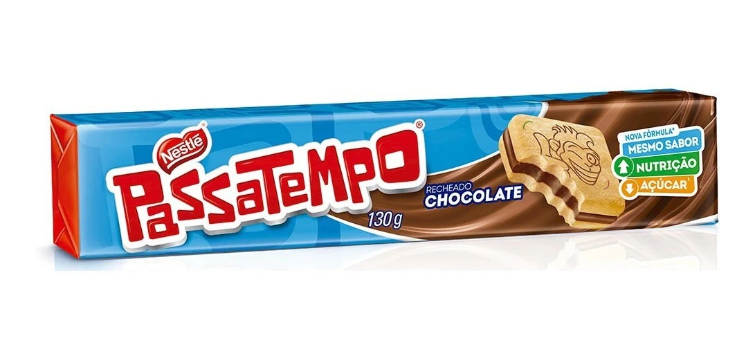 Biscoito Recheado Passatempo Nestlé - 130g