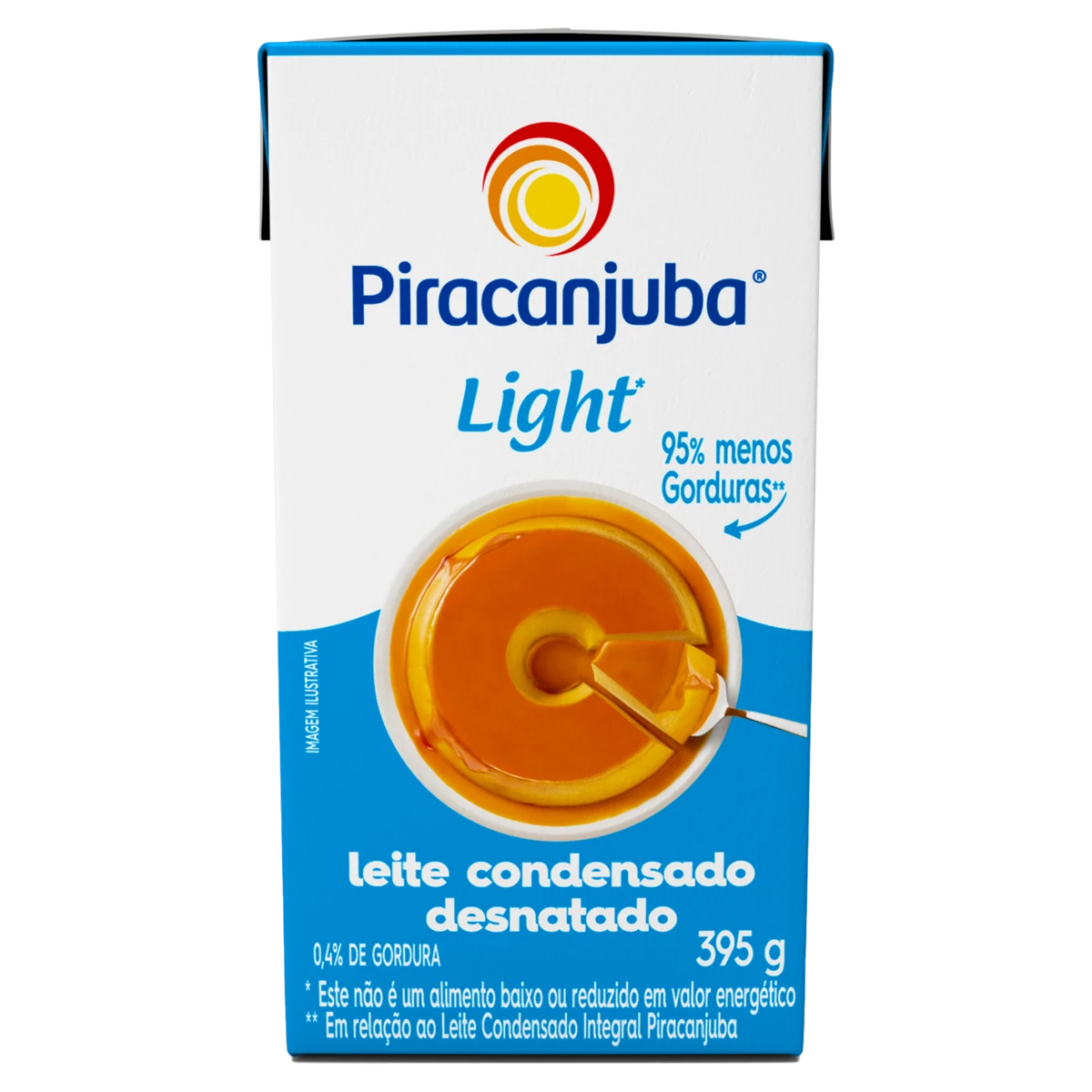 Leite Condensado Desnatado Light Piracanjuba - 395g