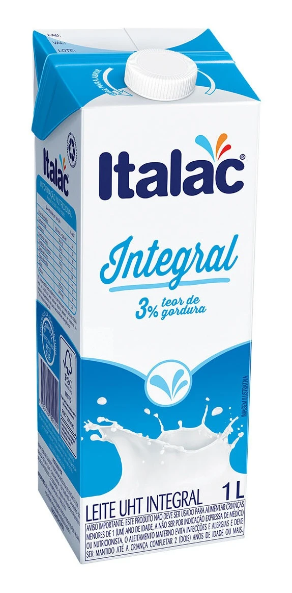 Leite Longa Vida Integral Italac -1l
