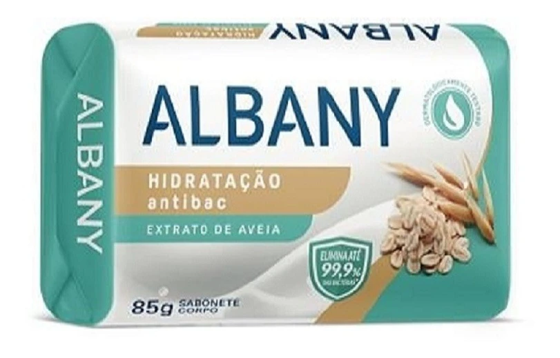 Sabonete Albany Hidratação Antibac Extrato De Aveia - 85g