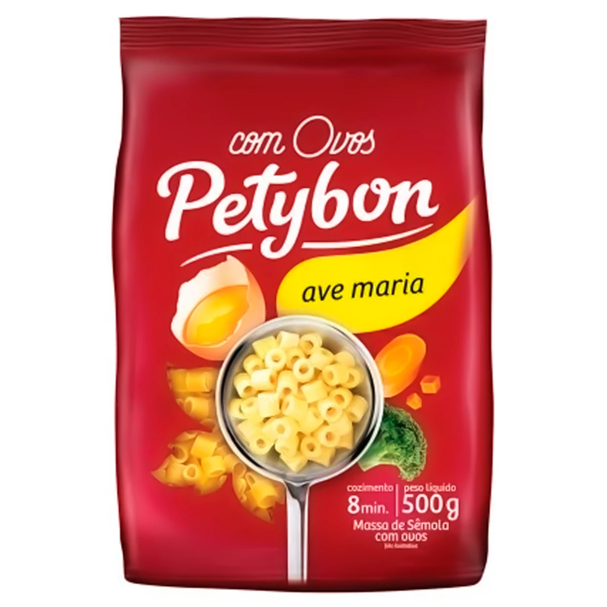 Macarrão Ave Maria Com Ovos Petybon - 500g