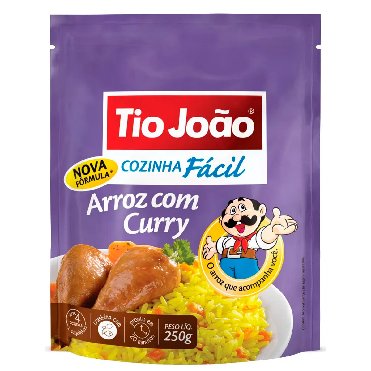 Arroz Com Curry Cozinha Fácil Tio João - 250g