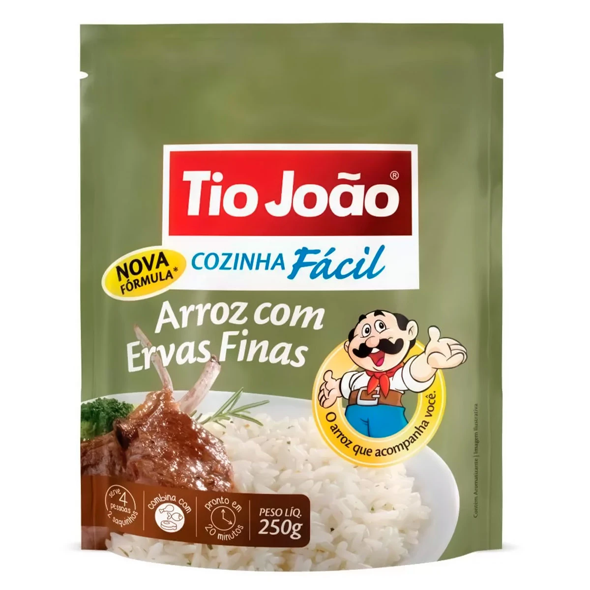 Arroz Com Ervas Finas Cozinha Fácil Tio João - 250g