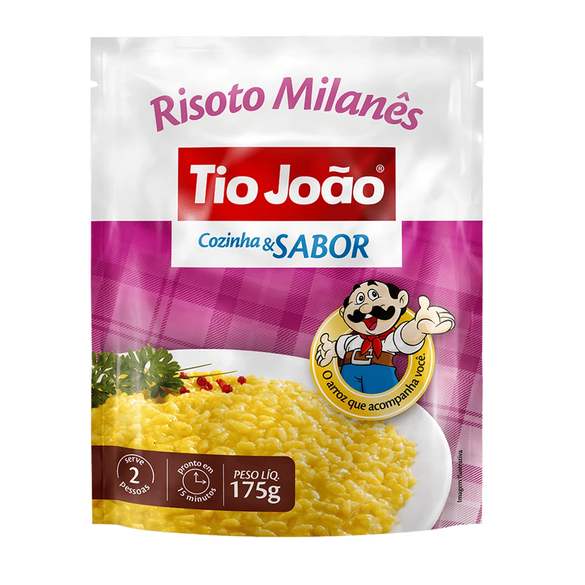 Arroz Tio João Risoto Milanês Cozinha E Sabor - 175g