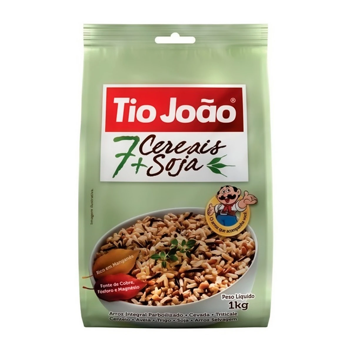 Arroz 7 Cereais + Soja Tio João - 1kg