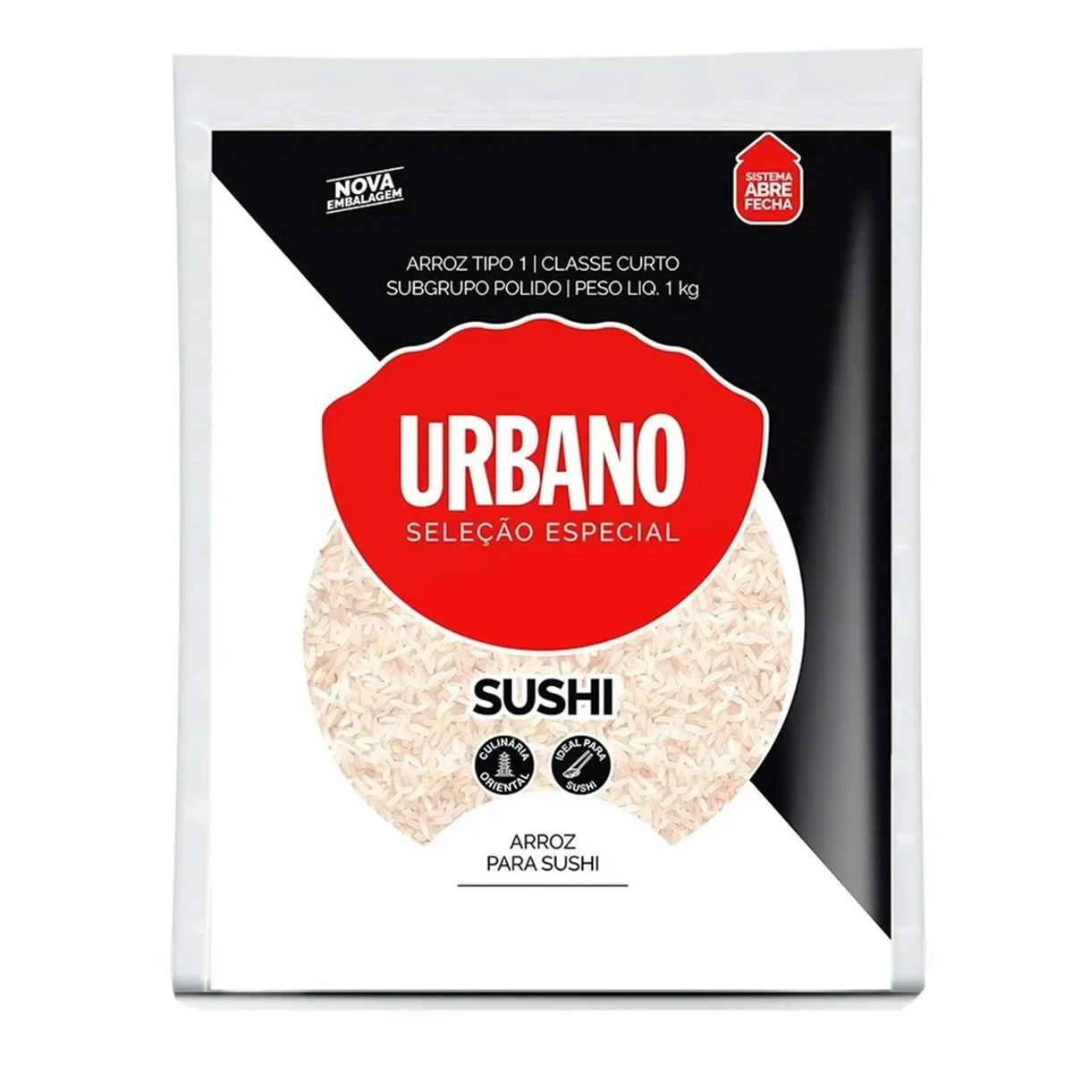 Arroz Urbano Para Sushi Tipo 1 Polido - 1kg