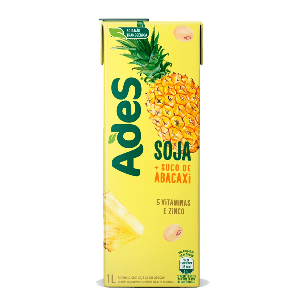 Suco de Soja Abacaxi Ades - 1l