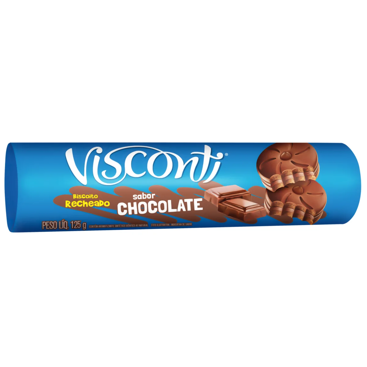 Biscoito Visconti Recheado Chocolate  - 125g