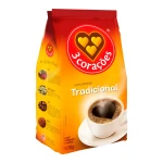 Café Torrado E Moído Tradicional 3 Corações Pouch - 500g