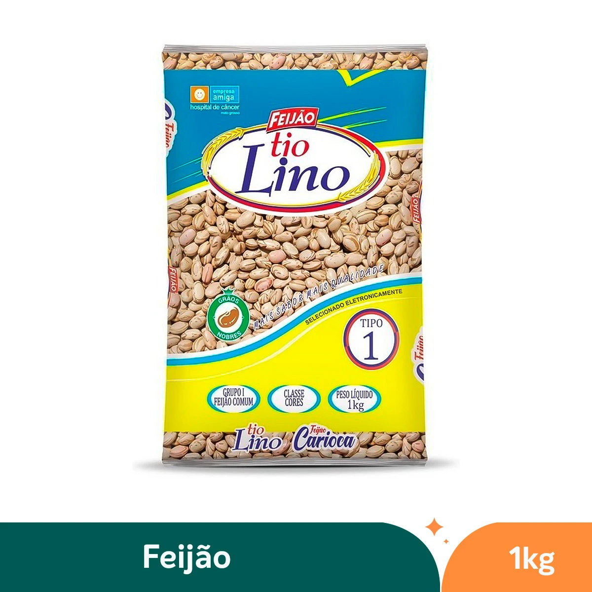 Feijão Carioca Tio Lino - 1kg