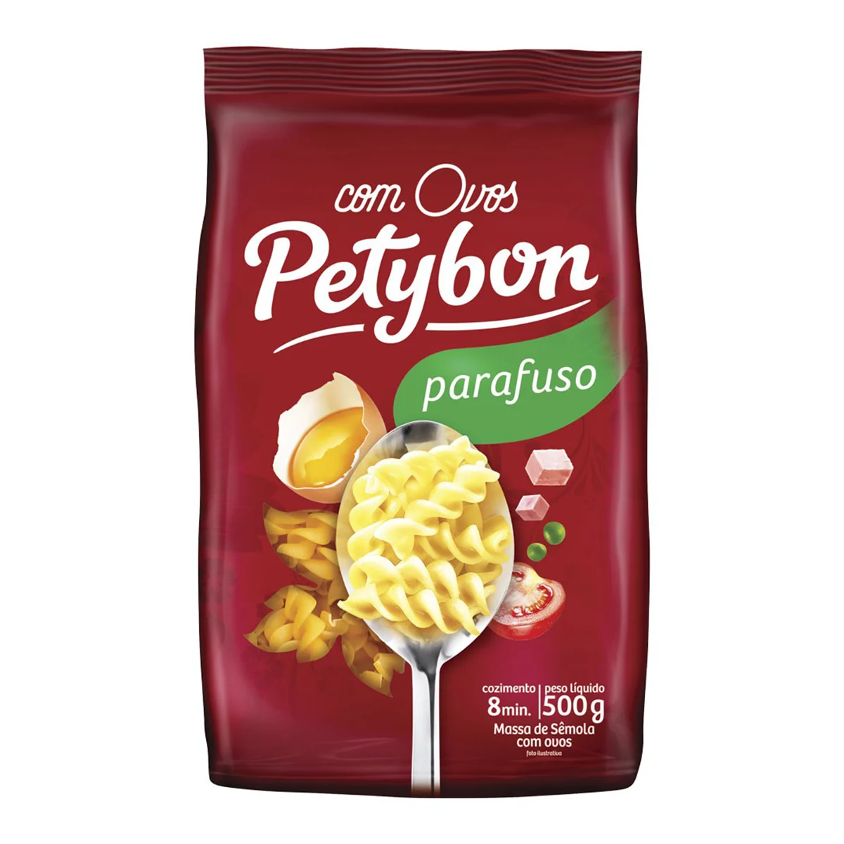 Macarrão Parafuso Com Ovos Petybon - 500g