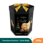 Panettone com Gotas de Chocolate Belga Santa Edwiges - 908g