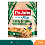 Tio João Cozinha Fácil Arroz Integral + Vegetais - 200g