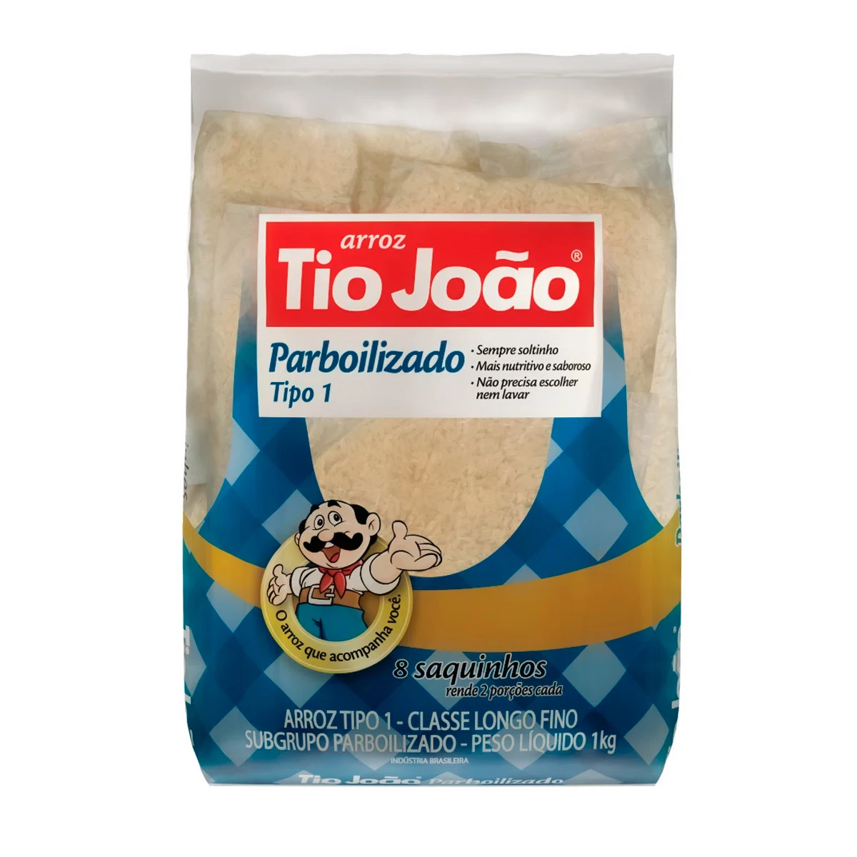 Arroz Parboilizado Boil In Bag Tio João  - 1kg