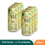 Chá Verde Limão Siciliano Hortelã Yaí 290ml - Fardo com 6 unidades