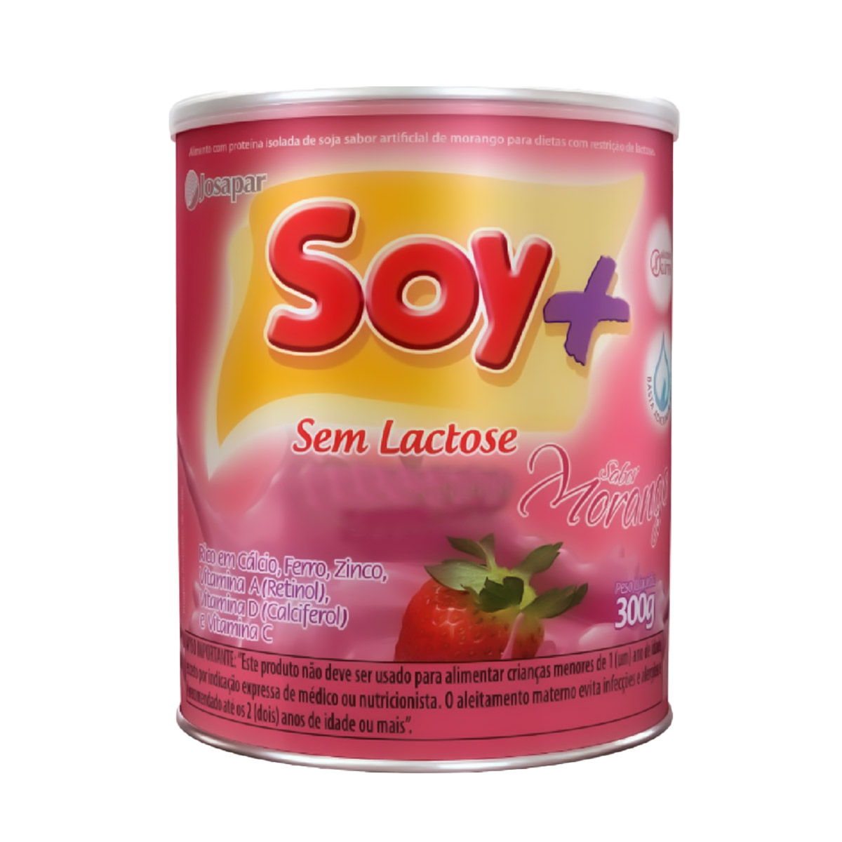 Suprasoy Soy + Morango Sem Lactose - 300g